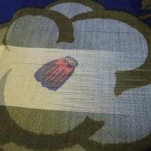 Load image into Gallery viewer, KK1516A2 Silk Kimono Fabric Vintage(1920-1950) Meisen Dark Purple 55.5x11.4in(141x29cm)
