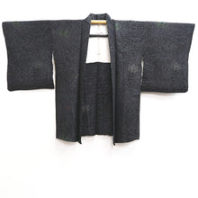 Load image into Gallery viewer, Haori Jacket Vintage(1950-1980) Black Silver Rangiku Silk #10190D5
