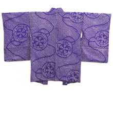 Load image into Gallery viewer, Haori Jacket Vintage(1920-1950) Blueish Purple Shibori Genjiguruma Silk #11036A2
