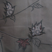 Load image into Gallery viewer, Haori Jacket Vintage(1950-1980) Black Red See-Through Flower Embroidery Silk #10220E2
