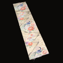 Load image into Gallery viewer, BB10030AC Silk Obi Fabric Peacock Gold 50.0x11.0in(127x28cm)
