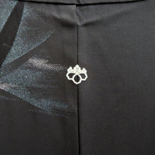 Load image into Gallery viewer, Haori Jacket Black Bamboo leaf Silk #10826E2
