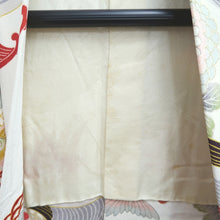 Load image into Gallery viewer, Haori Jacket Vintage(1950-1980) White Chrysanthemum Silk #10846E3

