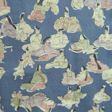 Load image into Gallery viewer, Haori Jacket GrayishBlue Aristocracy Silk #10797D5

