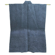 Load image into Gallery viewer, Men&#39;s Haori Vintage(1950-1980) Blueish Gray Jinbaori Silk #10430A3
