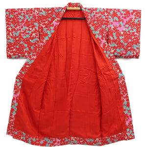 Juban Vintage(1920-1950) Red Plum blossom Branch Silk #10381F4