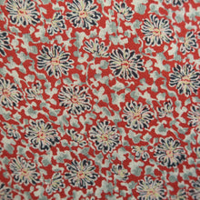 Load image into Gallery viewer, Haori Jacket Vintage(1920-1950) Red Chirimen Floral pattern Silk #11045A3
