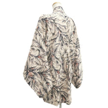 Load image into Gallery viewer, Haori Jacket Vintage(1950-1980) Off white Beige Flower Silk #10676D1
