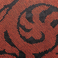 Load image into Gallery viewer, Haori Jacket Vermillion Black Full Shibori Karakusa Silk #10706D2
