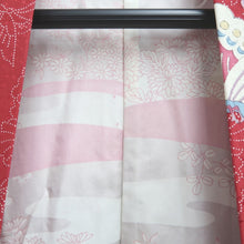 Load image into Gallery viewer, Haori Jacket Red Butterfly Silk #10736D3
