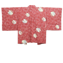 Load image into Gallery viewer, Haori Jacket Red Butterfly Silk #10736D3

