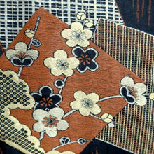 Load image into Gallery viewer, Haori Jacket Vintage(1950-1980) Black Gold Silver Chrysanthemum Plum blossom Silk #10996F4
