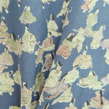 Load image into Gallery viewer, Haori Jacket GrayishBlue Aristocracy Silk #10797D5
