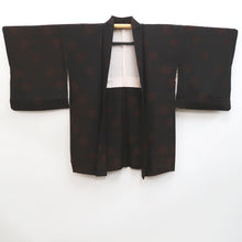 Load image into Gallery viewer, Haori Jacket Vintage(1950-1980) Black Chrysanthemum Silk #10115D2
