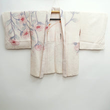 Load image into Gallery viewer, Haori Jacket Vintage(1950-1980) White Pink Shibori Camellia Silk #10025C4
