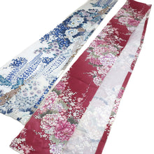 Load image into Gallery viewer, CC1011C1 Silk 4pcs Bundle Kimono Fabric Blue Red 78.7x5.9in(200x15cm)
