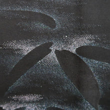 Load image into Gallery viewer, Haori Jacket Black Bamboo leaf Silk #10826E2
