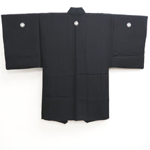 Load image into Gallery viewer, Men&#39;s Haori Vintage(1950-1980) Black Mt. Fuji Dragon Tiger Silk #10286E4
