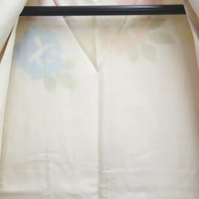 Load image into Gallery viewer, Furisode White Peony Iris Silk #10556B4
