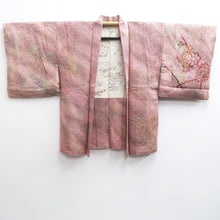 Load image into Gallery viewer, Haori Jacket Vintage(1950-1980) Reddish Pink Full Shibori Flower Silk #10205E1
