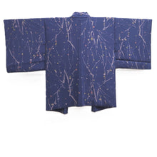 Load image into Gallery viewer, Haori Jacket Vintage(1950-1980) Blue Branch Silk #10576B5
