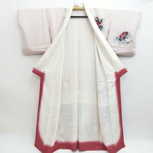 Load image into Gallery viewer, Kimono Pale Pink Hand painted Chrysanthemum Tall Silk #9928B4
