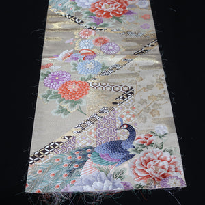 BB10030AC Silk Obi Fabric Peacock Gold 50.0x11.0in(127x28cm)