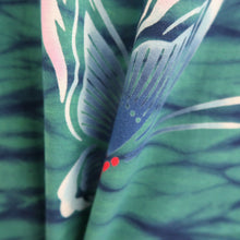 Load image into Gallery viewer, Yukata Green Butterfly Cotton #9914B4
