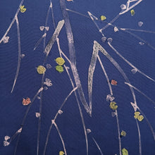 Load image into Gallery viewer, Haori Jacket Vintage(1950-1980) Blue Branch Silk #10576B5
