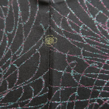 Load image into Gallery viewer, Haori Jacket Vintage(1950-1980) Black Silver Rangiku Silk #10190D5
