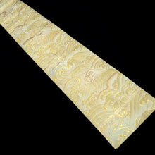 Load image into Gallery viewer, Maru Obi Vintage(1920-1950) White Gold Beige Curling Wave Silk BB287V6
