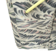 Load image into Gallery viewer, Haori Jacket Vintage(1950-1980) Off white Gray Wave Silk #10947F2

