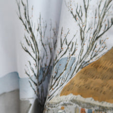 Load image into Gallery viewer, Men&#39;s Juban Blueish Gray Landscape Mt. Fuji Tokaido Silk #10451A4
