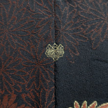 Load image into Gallery viewer, Haori Jacket Vintage(1950-1980) Black Chrysanthemum Silk #10115D2
