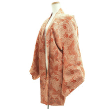 Load image into Gallery viewer, Haori Jacket Reddish Brown Butterfly Silk #10858E3

