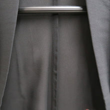 Load image into Gallery viewer, Haori Jacket Black Red Sheer Maple Leaf Silk #10908E5
