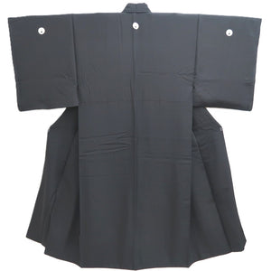 Men's Kimono Vintage(1950-1980) Black Montsuki Silk #10468A5