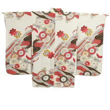 Load image into Gallery viewer, Haori Jacket Vintage(1950-1980) White Chrysanthemum Silk #10846E3

