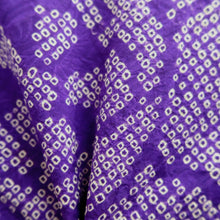 Load image into Gallery viewer, Haori Jacket Vintage(1920-1950) Blueish Purple Shibori Genjiguruma Silk #11036A2
