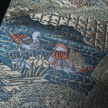 Load image into Gallery viewer, BB10100AG Silk Obi Fabric Bird Gold 108.3x10.6in(275x27cm)
