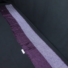 Load image into Gallery viewer, KK1393B7 Silk Kimono Fabric Vintage(1950-1980) Shibori Dark Purple 75.2x12.2in(191x31cm)
