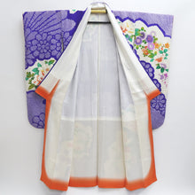 Load image into Gallery viewer, Furisode Purple Peony Ume Kiku Silk #9700J5
