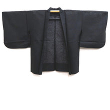 Load image into Gallery viewer, Haori Jacket Vintage(1950-1980) Black Silver See-Through Ryusui Silk #10221E2
