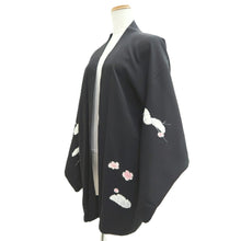 Load image into Gallery viewer, Haori Jacket Vintage(1950-1980) Black Tree Silk #11068A4
