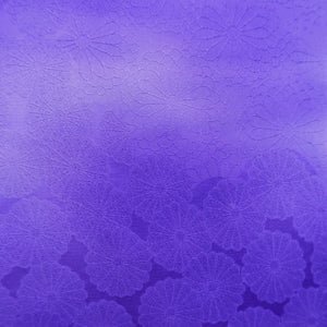 Kimono Purple Gradation Chrysanthemum Silk #10526B2