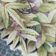 Load image into Gallery viewer, Haori Jacket Vintage(1950-1980) White Botanical Silk #11016A1
