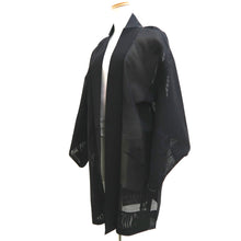 Load image into Gallery viewer, Haori Jacket Vintage(1950-1980) Black See-Through Grass Silk #10041C5
