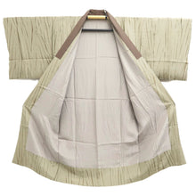 Load image into Gallery viewer, Men&#39;s Juban Beige Shibori Silk #10452A4
