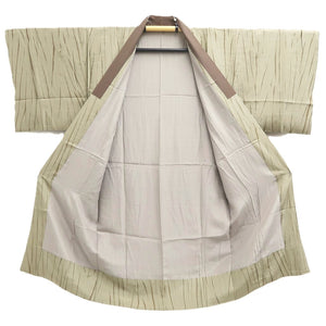 Men's Juban Beige Shibori Silk #10452A4
