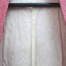 Load image into Gallery viewer, Haori Jacket Red Full Shibori Peony Silk #10707D2
